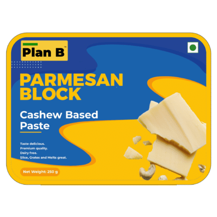 Plant Based Parmesan Cheese, 250g Block (Versatile Cheese Block for Shreds & more) HSN - 04069000