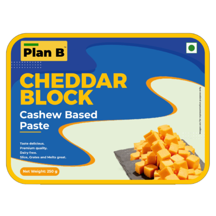 Plant Based Cheddar Cheese, 250g Block (Shred it! Slice it! Love it!) HSN - 04069000