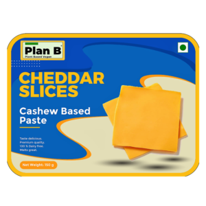 Plant Based Cheddar Cheese Slices, 150g (Cashew based cheese for a healthier you) HSN - 04069000