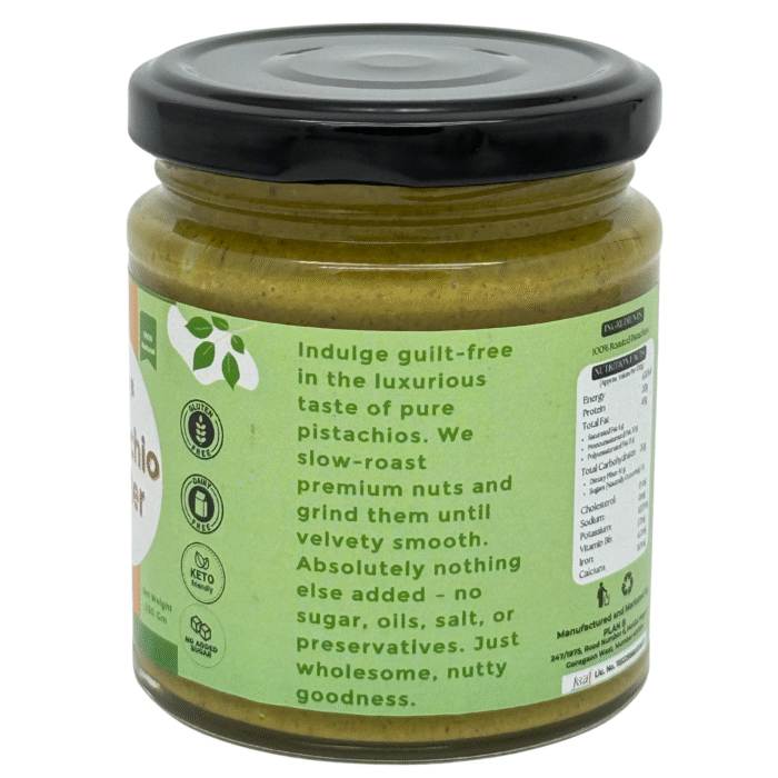 PLANT BASED PISTACHIO BUTTER, 200g , Rich. Creamy. Irresistibly Nutty. - Image 2