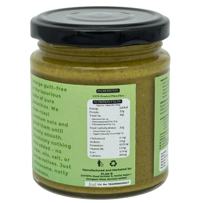 PLANT BASED PISTACHIO BUTTER, 200g , Rich. Creamy. Irresistibly Nutty. - Image 4