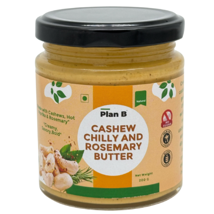 CASHEW CHILLY AND ROSEMARY BUTTER, 200g , Creamy. Spicy. Herby.