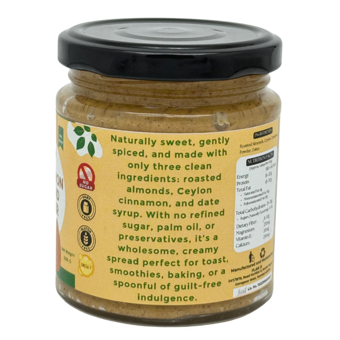 CINNAMON ALMOND BUTTER, 200g , Naturally Sweet. Gently Spiced. Unapologetically Clean. - Image 5