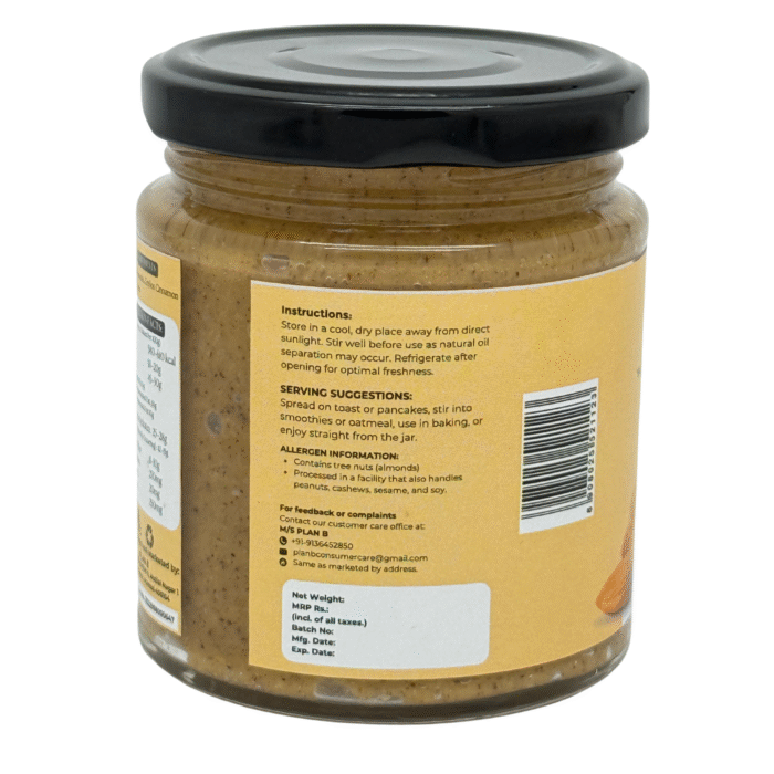 CINNAMON ALMOND BUTTER, 200g , Naturally Sweet. Gently Spiced. Unapologetically Clean. - Image 3