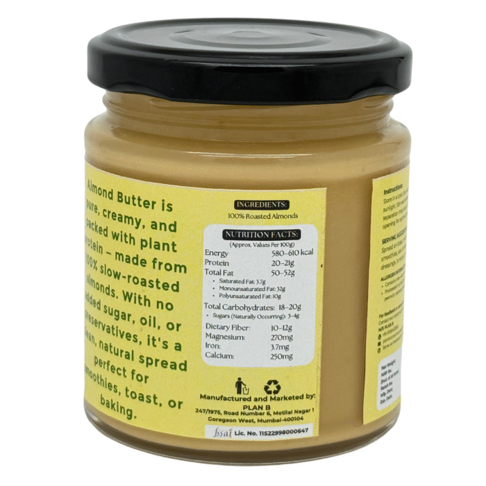 ALMOND BUTTER, 200G , Pure. Protein-Packed. Naturally Delicious. - Image 3