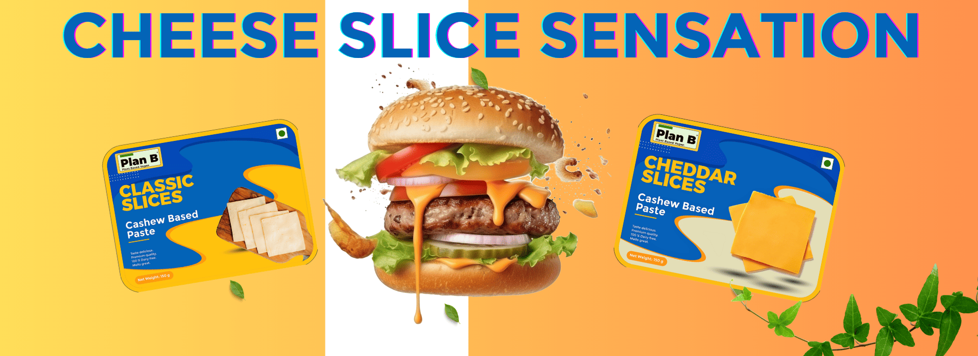 Cheese Slice Sensation Dive into Our Deluxe Duo with Dairy-Free, Plant-Based Options! (1)