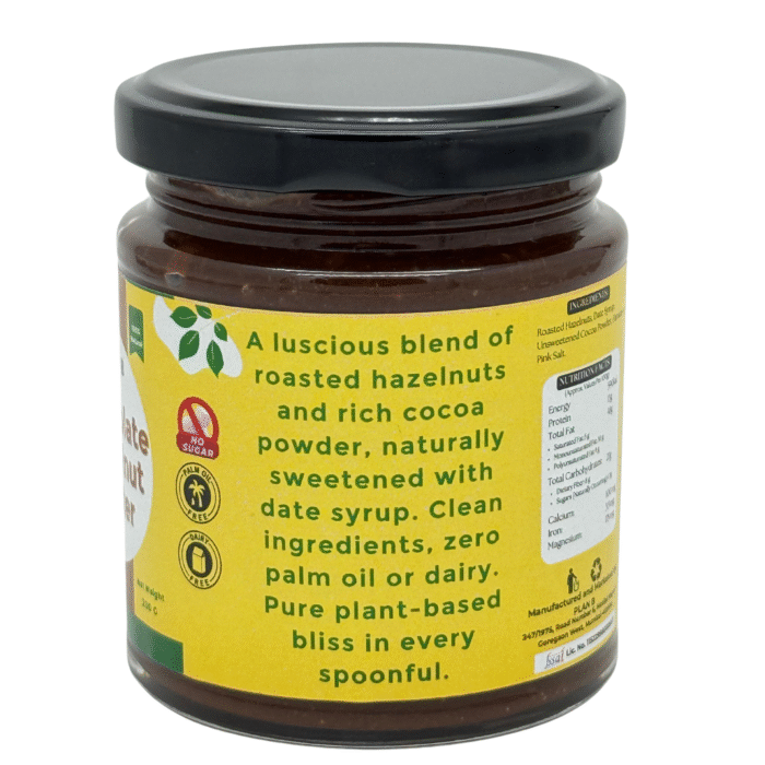 CHOCOLATE HAZELNUT BUTTER, 200g , Rich. Creamy. Naturally Indulgent. - Image 3