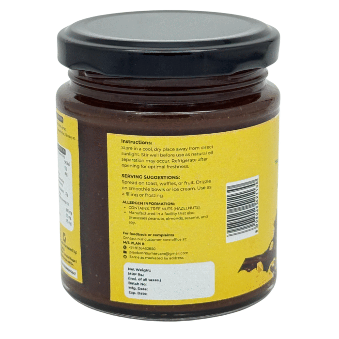CHOCOLATE HAZELNUT BUTTER, 200g , Rich. Creamy. Naturally Indulgent. - Image 4