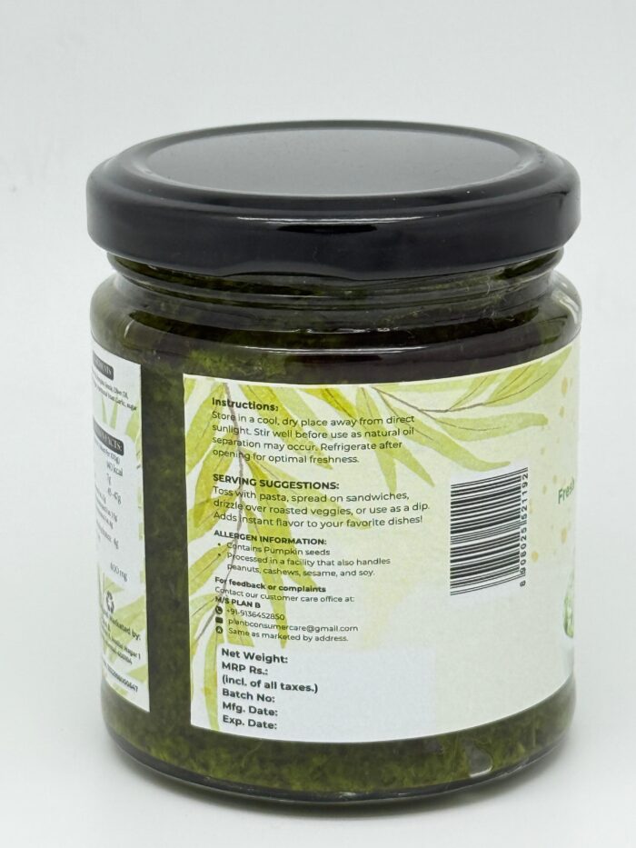 Basil Pesto Sauce 180g - Image 3