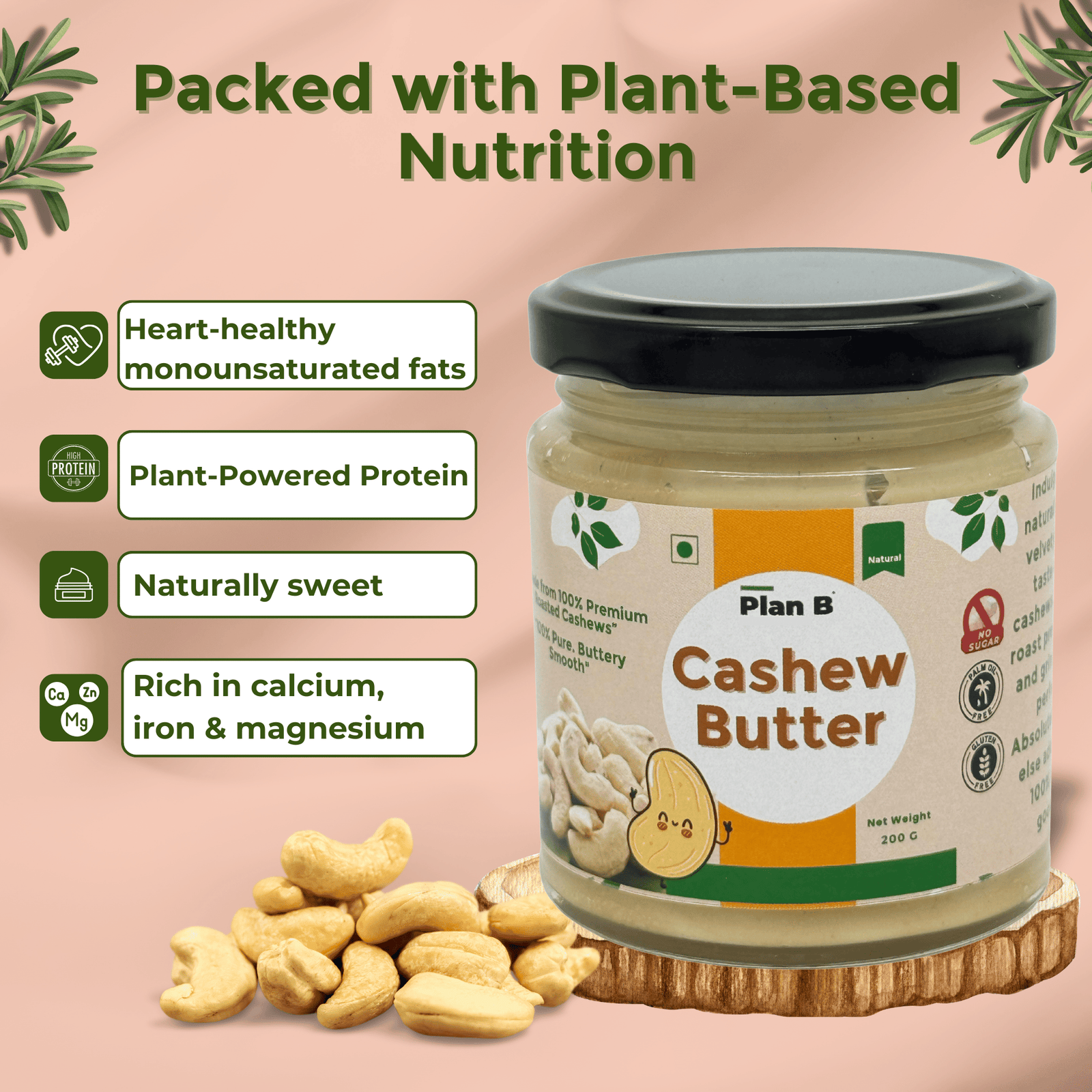 CASHEW BUTTER, 200g , Buttery Smooth. Naturally Sweet. 100% Clean. - Image 7