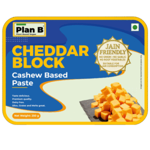 Plan B Plant-Based Jain-Friendly Cheddar Block - 250g