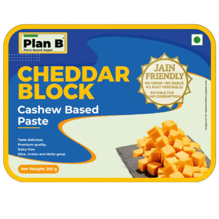 Plan B Plant-Based Jain-Friendly Cheddar Block - 250g