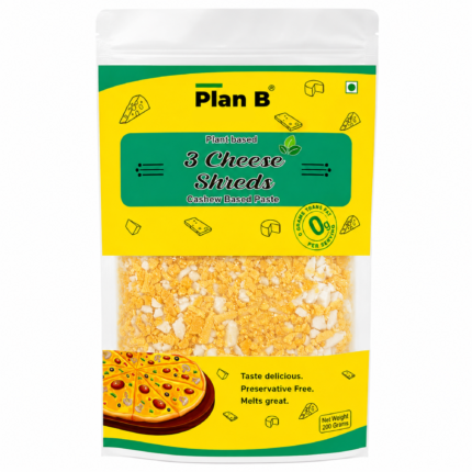 Plant Based Cheese 3 cheese Shreds, 200g (Cashew based cheese for a healthier you) HSN - 04069000