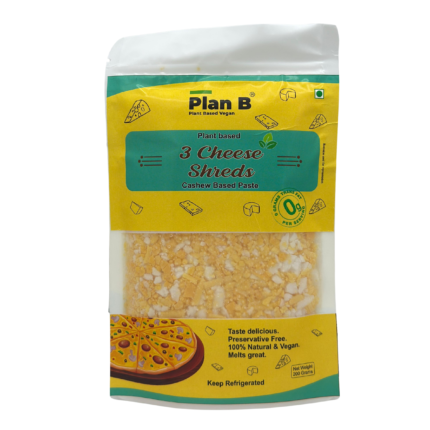 Plant Based Cheese 3 cheese Shreds, 200g (Cashew based cheese for a healthier you) HSN - 04069000
