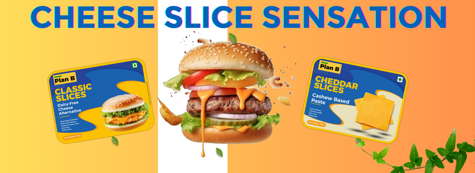 Cheese Slice Sensation Dive into Our Deluxe Duo with Dairy-Free, Plant-Based Options! (1)